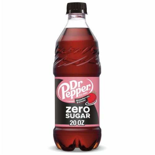 Dr Pepper Strawberries & Cream Zero Sugar Soda - Cream Blend