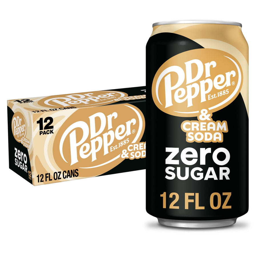 Dr Pepper & Cream Soda Zero Sugar - Cream Ready